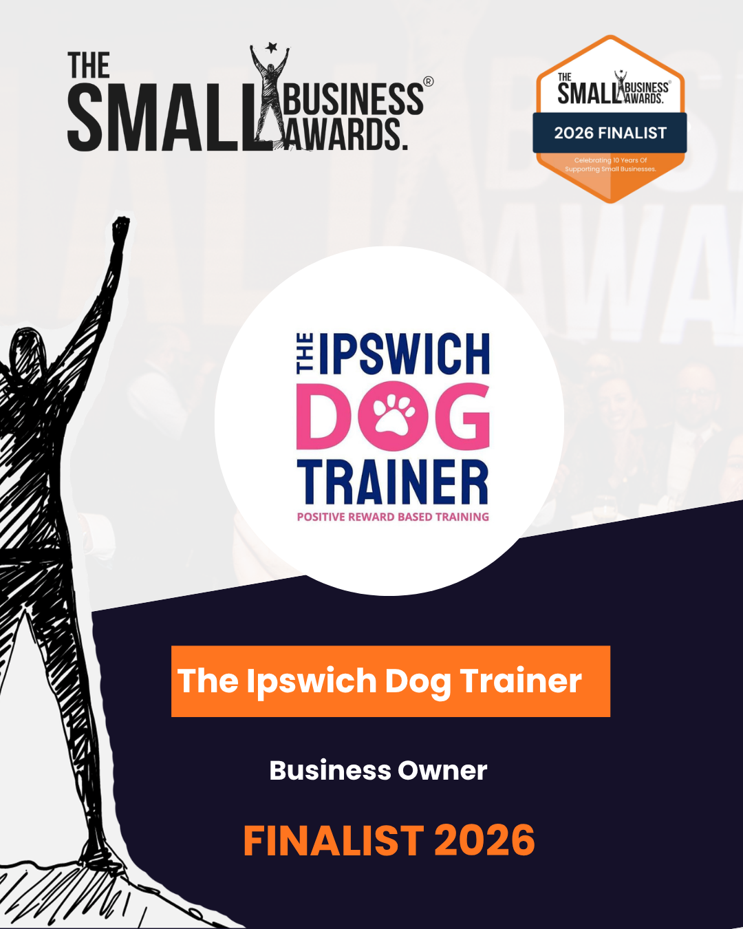 The Ipswich Dog Trainer, Small Business Awards 2026 finalist, Business Owner
