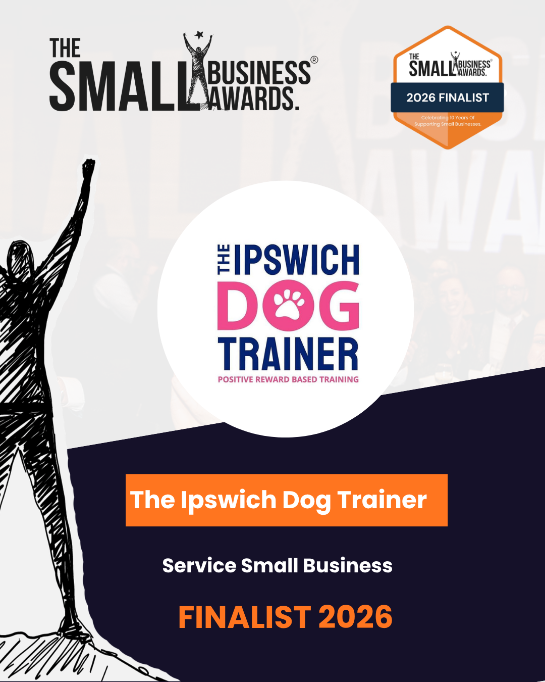 The Ipswich Dog Trainer, Small Business Awards 2026 finalist, Service Small Business
