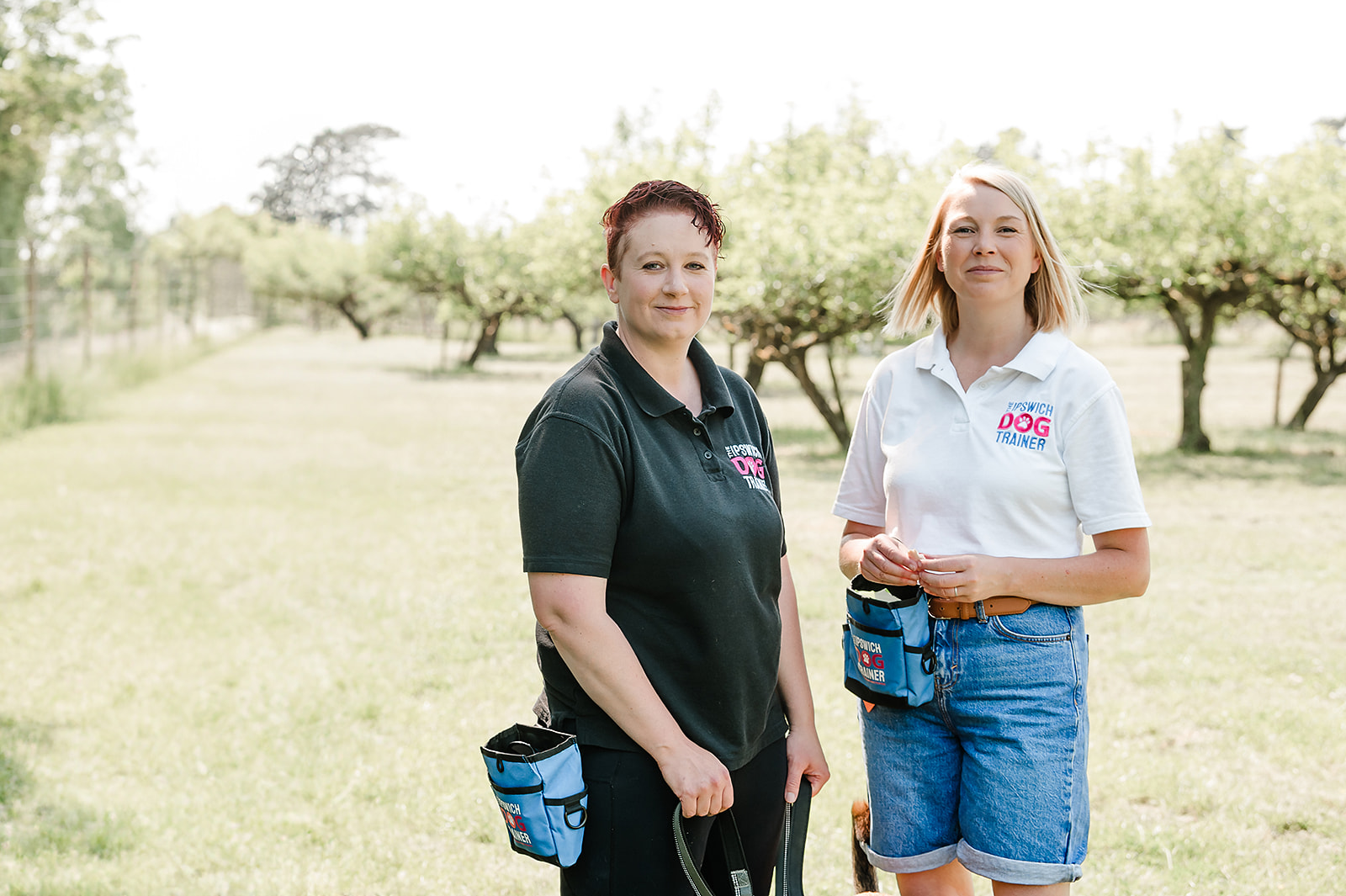 Leanne Milburn and the Ipswich Dog Trainer team